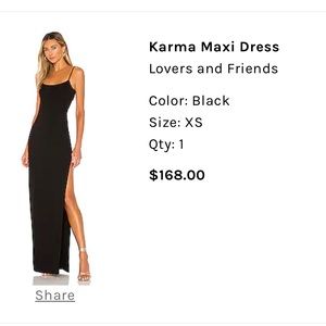Lovers and friends karma maxi dress